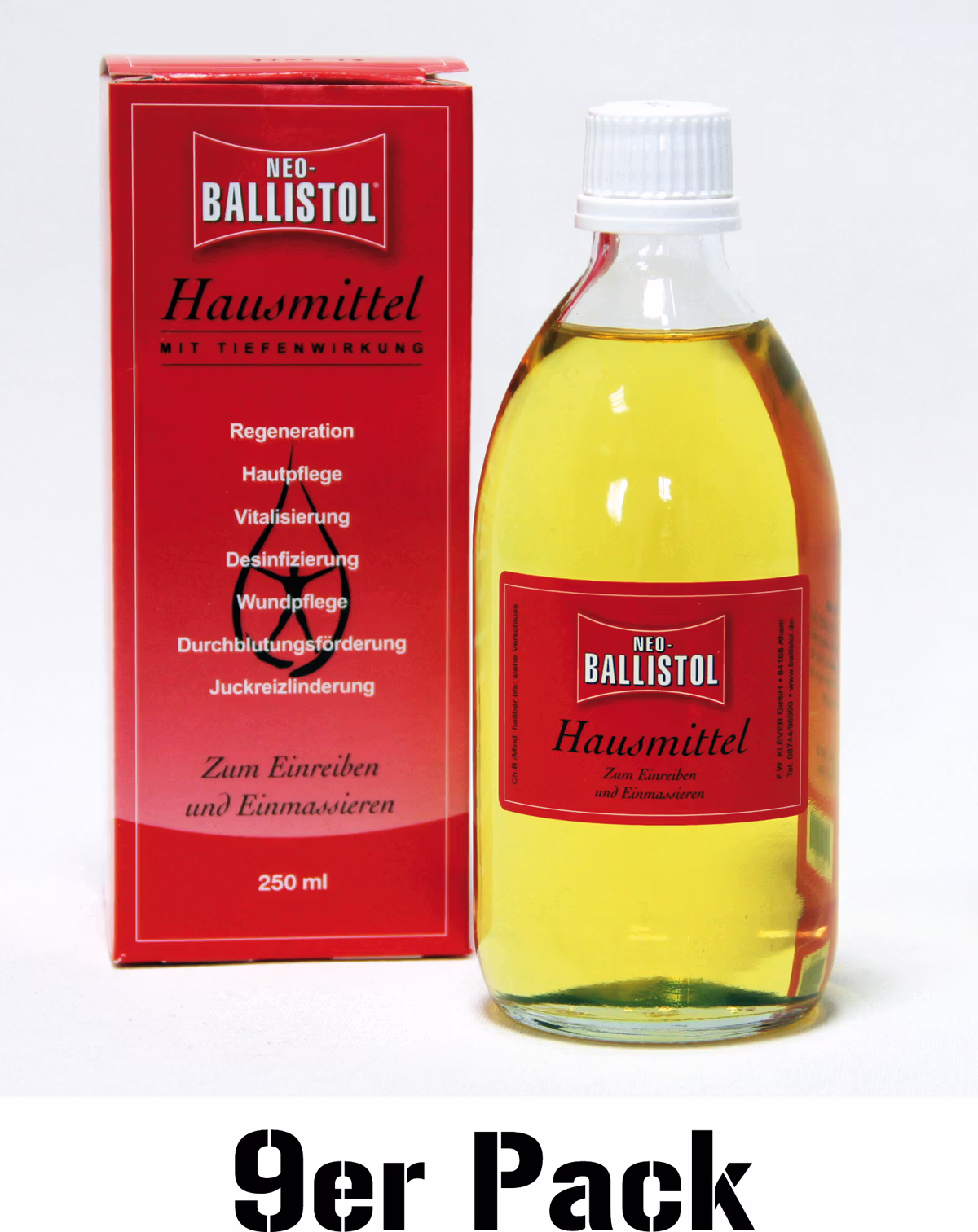 Set of 9 NEO-BALLISTOL Household Remedy