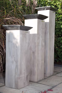 Set of 3 Decorative Columns